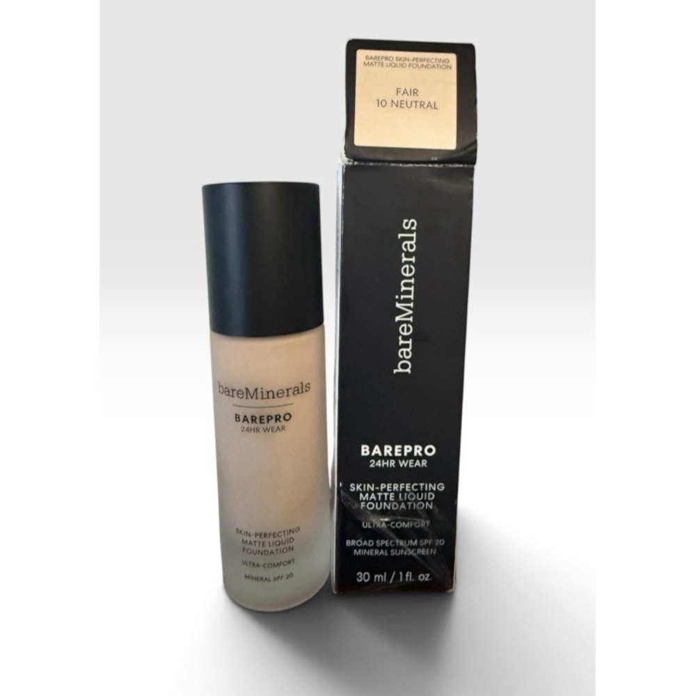 bareMinerals BAREPRO 24hr Wear - Fair 10 Neutral. 1 fl oz. NIB